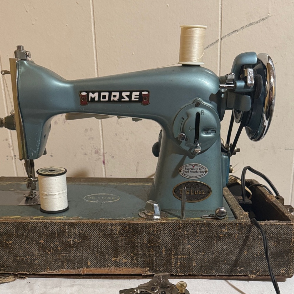 Deluxe Blue Sewing Machine
